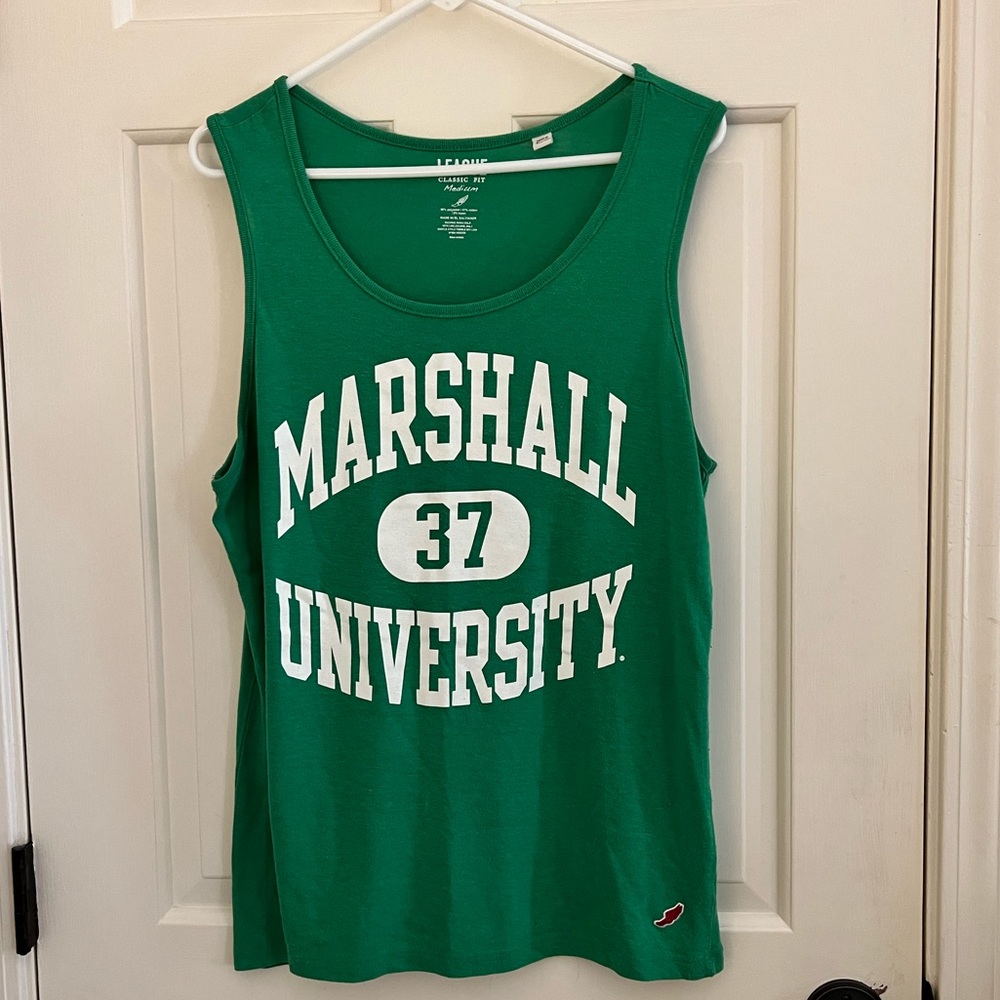 Marshall University green tank top size Medium